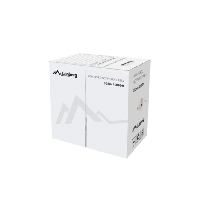 Lanberg LCU5-12CU-0305-B Bobina Cat.5E UTP 305M Sólido 1000 Mbit/s