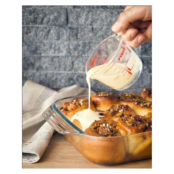 Pyrex PYR3426470296434 Juego de 3 fuentes para horno Rectangular de vidrio Irresistible 20-25-28 cm 2