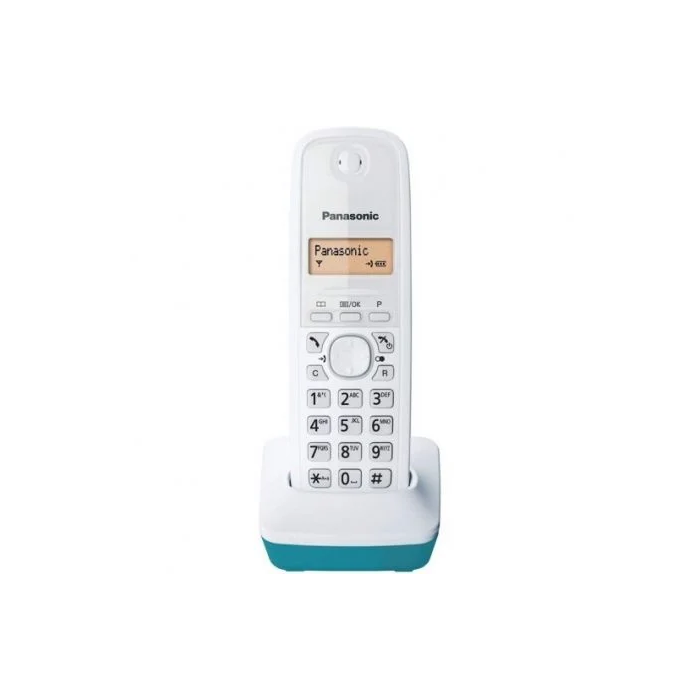 Teléfono Inalámbrico Panasonic Corp. KX-TG1611SPC DECT Blanco Turquesa Ambar 1
