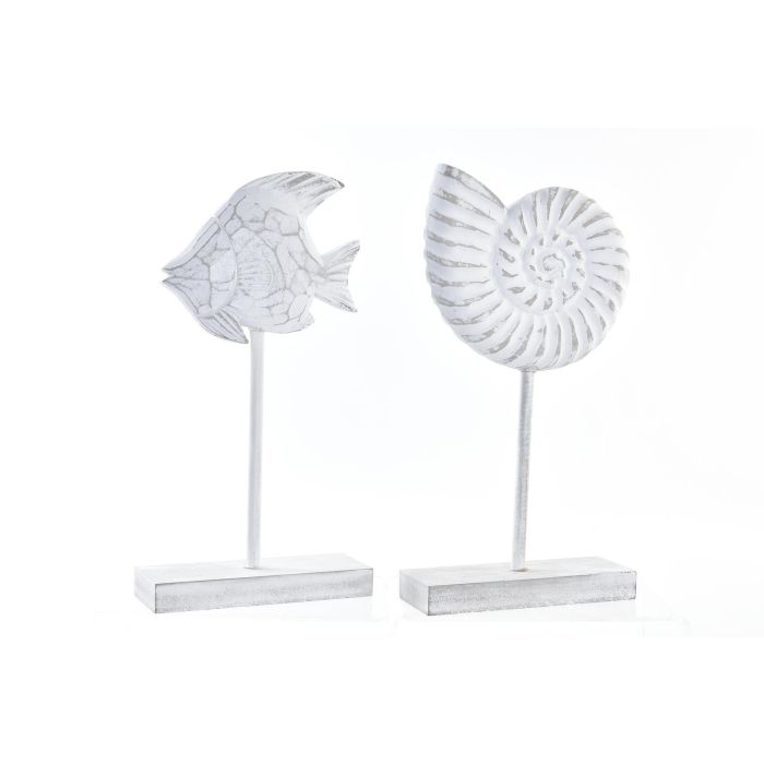 Decoracion Mediterraneo DKD Home Decor Blanco 7 x 38 x 19 cm (6 Unidades) Decoracion Mediterraneo DKD Home Decor Blanco 7 x 38 x 19 cm (6 Unidades)