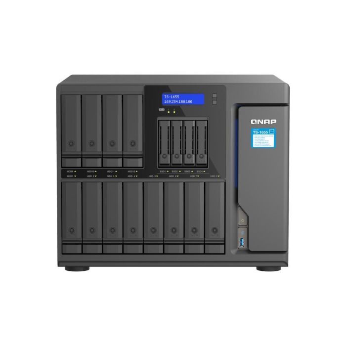 Qnap Servidor NAS TS-1655-8GR 16 Bahías, Montaje en Bastidor, 2.5 Gigabit Ethernet, 8GB RAM 1 Qnap Servidor NAS TS-1655-8GR 16 Bahías, Montaje en Bastidor, 2.5 Gigabit Ethernet, 8GB RAM 1