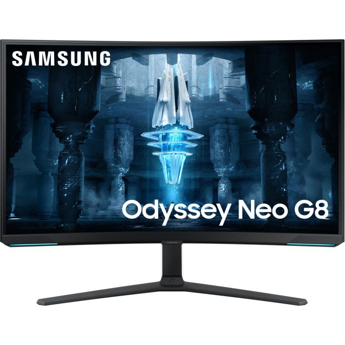 Samsung LS32BG850NPX Monitor Gaming 32 Pulgadas, 4K UHD, Mini-LED, Quantum HDR 2000, 240Hz, 1ms, Curvo 1000R, Freesync Premium Pro, G-Sync Compatible, Blanco