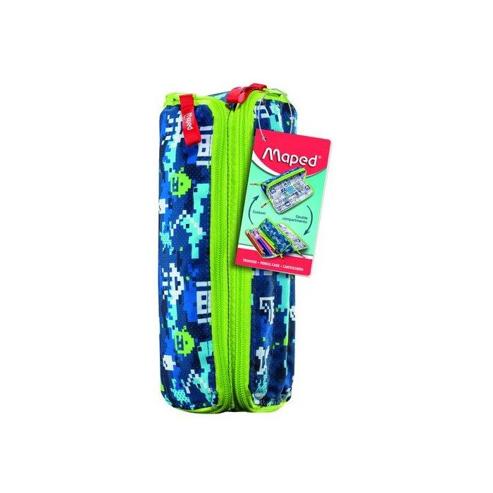 Portatodo Maped Xxl Doble Fancy Flower Blue