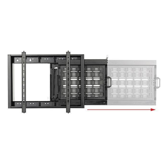 B-Tech Flat Screen Wall Mount With Slide-Out AV Storage Tray, black 2 B-Tech Flat Screen Wall Mount With Slide-Out AV Storage Tray, black 2