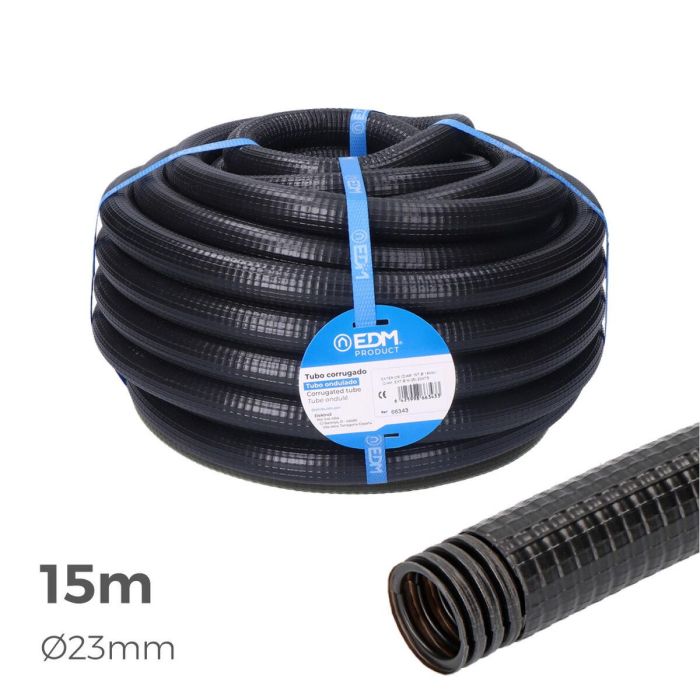 Corrugado EDM 66362 Ferroplast  Ø 32 mm Exterior Forrado (15 m) (1 unidad) 1