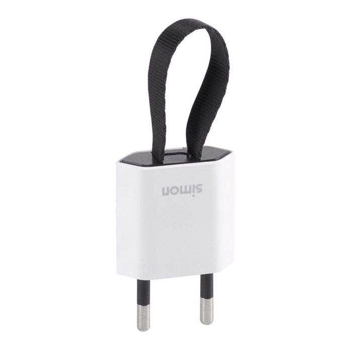 Simon Clavija Schuko 2p+tt Salida Frontal y Lateral 10A 250V~ Blanca Fácil Extracción