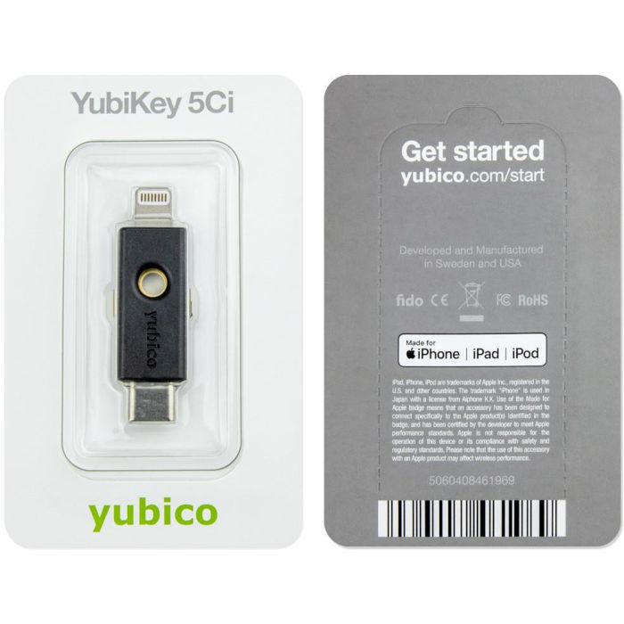YubiKey 5Ci USB-C/lightning 3