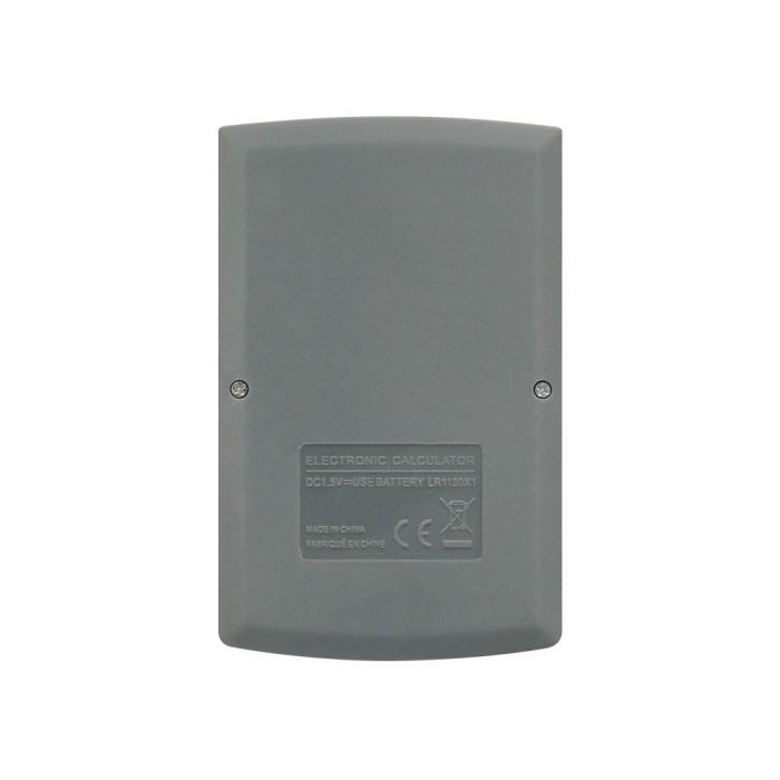 Calculadora Liderpapel Bolsillo Xf07 8 Digitos Solar Y Pilas Color Gris 98x62x8 mm 3