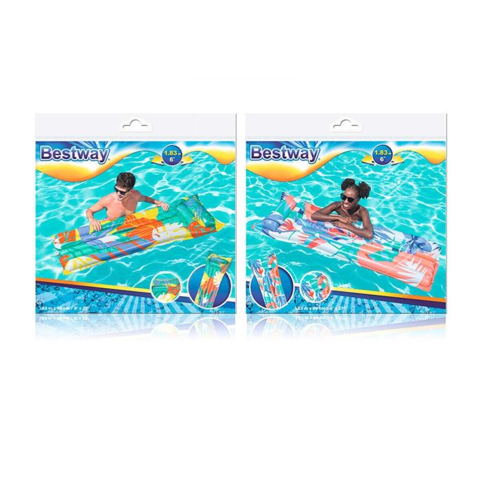 Bestway Colchoneta Hinchable Fashion Color Surtido 183x69 cm Playa y Piscina 44033 3 Bestway Colchoneta Hinchable Fashion Color Surtido 183x69 cm Playa y Piscina 44033 3