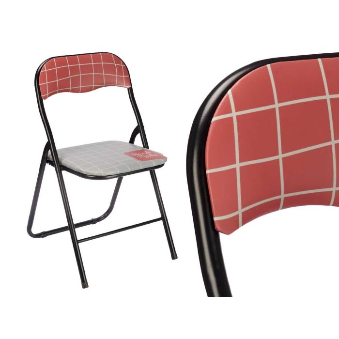 Silla Plegable Pvc Mate Patas Negras Hand Made Giftdecor 45X88CM (6 Unidades) 1 Silla Plegable Pvc Mate Patas Negras Hand Made Giftdecor 45X88CM (6 Unidades) 1