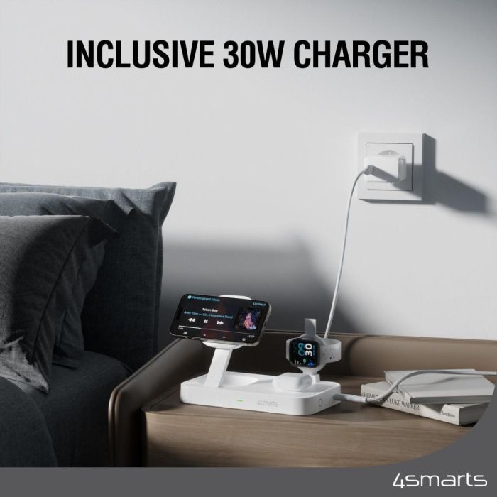 4smarts Qi2 Ladestation Trident mit MFi Fast Charger. wei 5