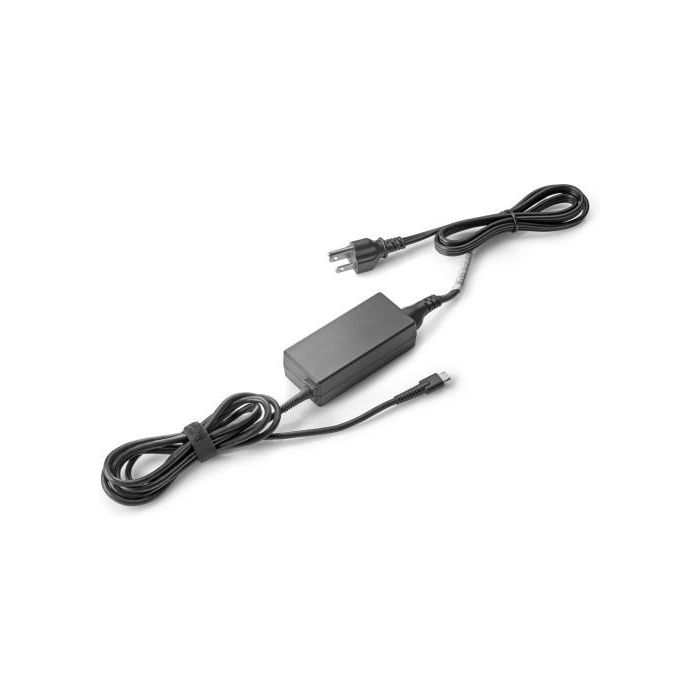 HP 45W USB-C LC Power Adapter Original - Cargador de Corriente USB-C para Cargar tu HP Chromebook