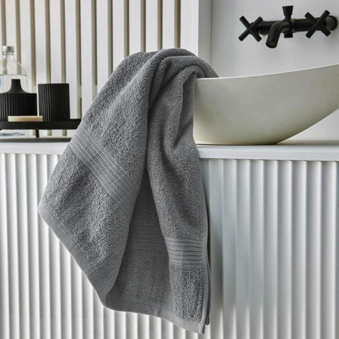 Toalla de baño TODAY Essential Gris Acero 70 x 130 cm 2 Toalla de baño TODAY Essential Gris Acero 70 x 130 cm 2