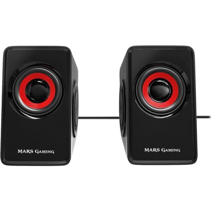 Mars Gaming MS1 Altavoces Gaming Compactos 2.0 con 10W, 6 Drivers (4 Pasivos) y Conexión USB/Jack 3.5mm, Rojo/Negro 1 Mars Gaming MS1 Altavoces Gaming Compactos 2.0 con 10W, 6 Drivers (4 Pasivos) y Conexión USB/Jack 3.5mm, Rojo/Negro 1