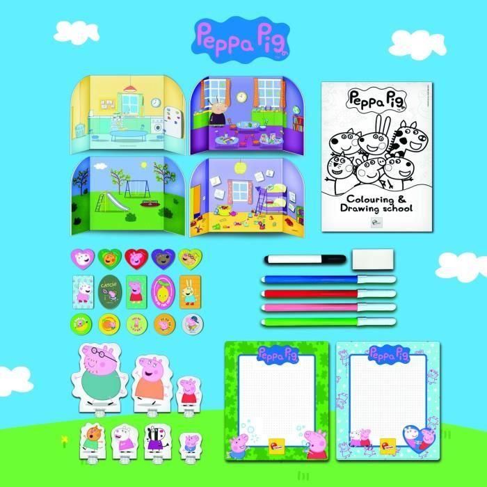 Mochila para colorear y escuela de dibujo - Peppa Pig - LISCIANI 2 Mochila para colorear y escuela de dibujo - Peppa Pig - LISCIANI 2