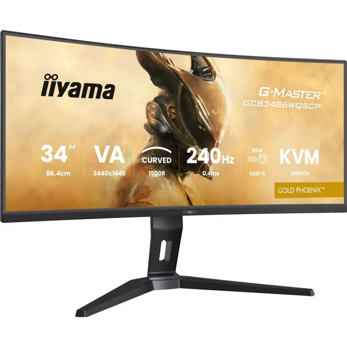 Iiyama Monitor Curvo G-MASTER GOLD PHOENIX 34" 240 Hz Panel VA 0,4 ms 2 Iiyama Monitor Curvo G-MASTER GOLD PHOENIX 34" 240 Hz Panel VA 0,4 ms 2