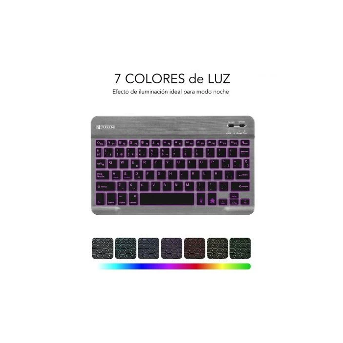 SUBBLIM Teclado Smart Backlit BT Keyboard Grey SUBBLIM Teclado Smart Backlit BT Keyboard Grey