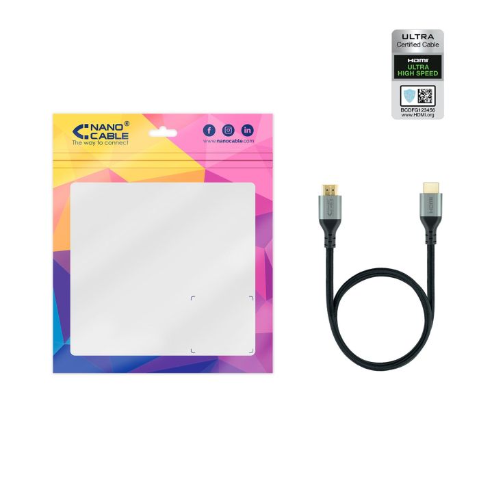 Cable HDMI NANOCABLE 10.15.8101 1 m 3 Cable HDMI NANOCABLE 10.15.8101 1 m 3