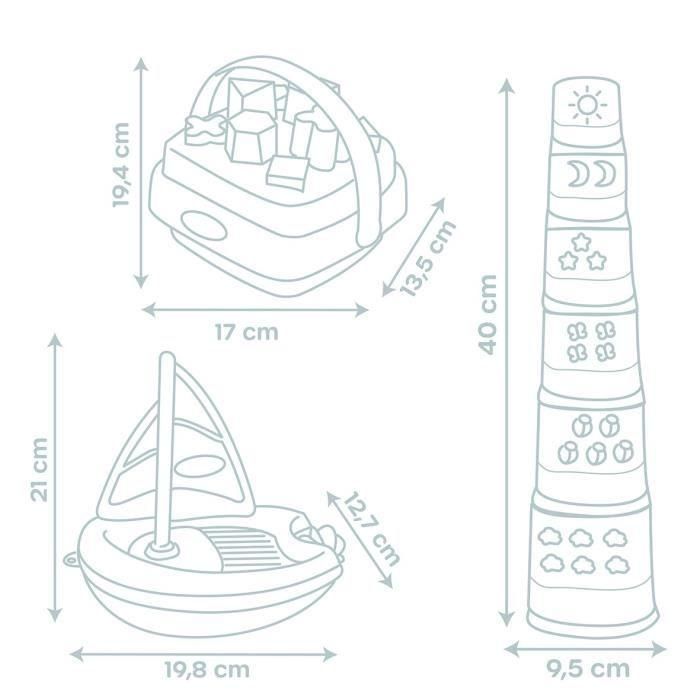 Little Smoby - Caja despertar y baño - 3 juegos despertar - A partir de 12 meses - Fabricado en Francia 4