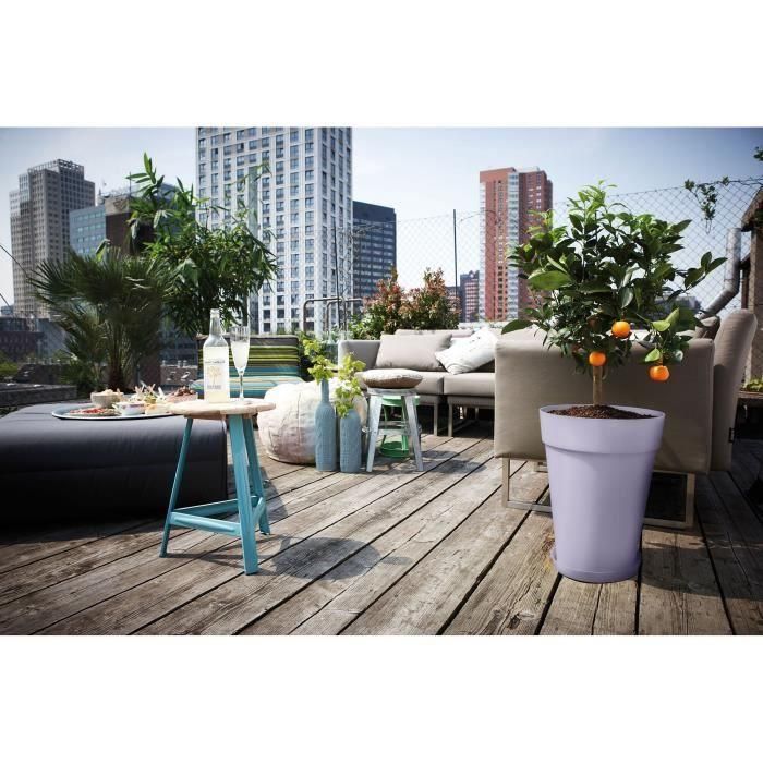Maceta - Elho - Loft Urban Redonda - Altura 35 - Morado - L 34 x An 33,5 x Al 45 cm - Exterior - 100% reciclado 3 Maceta - Elho - Loft Urban Redonda - Altura 35 - Morado - L 34 x An 33,5 x Al 45 cm - Exterior - 100% reciclado 3