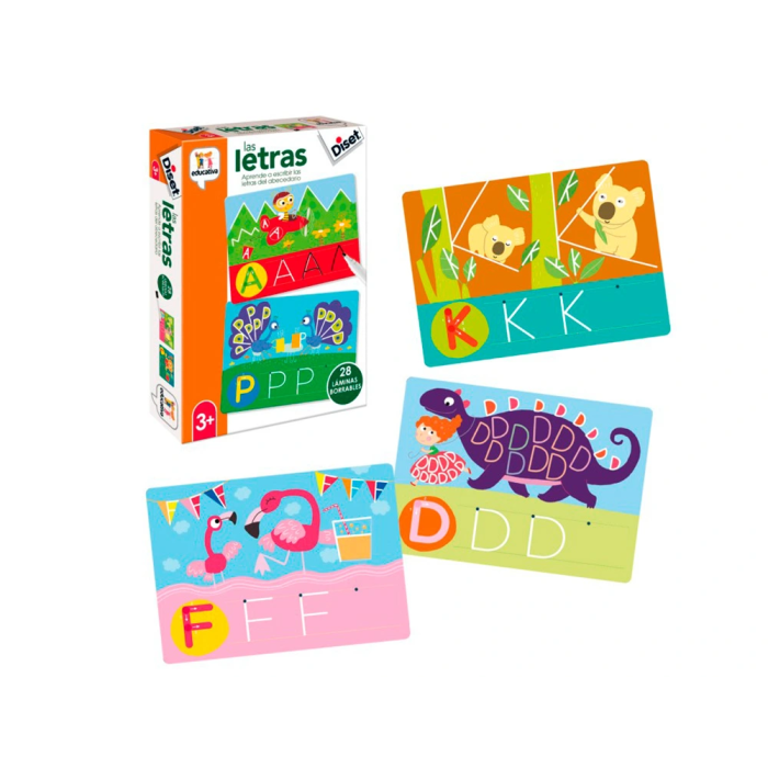 Diset Juego Didactico Las Letras Abecedario Aprender a Leer y Escribir para Niños a Partir de 3 Años