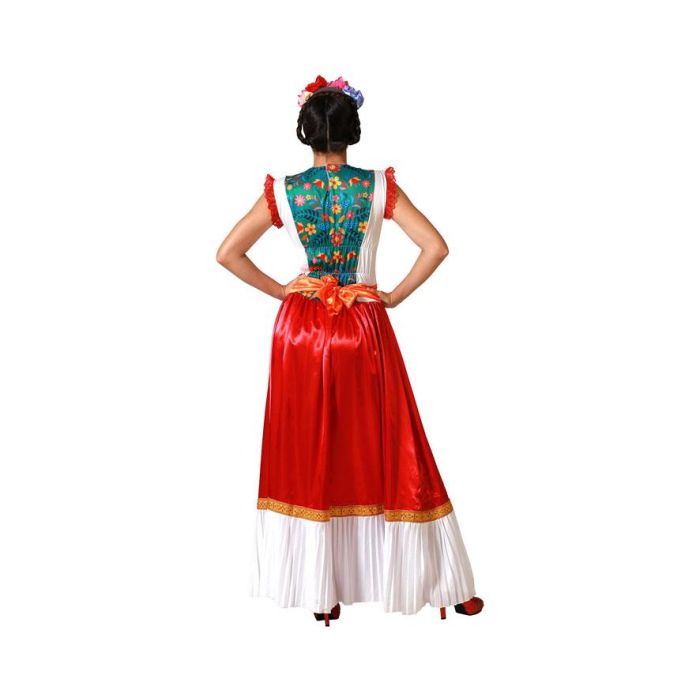 Disfraz Mejicana Vestido Rojo Mujer Adulto Talla M-L 2 Disfraz Mejicana Vestido Rojo Mujer Adulto Talla M-L 2