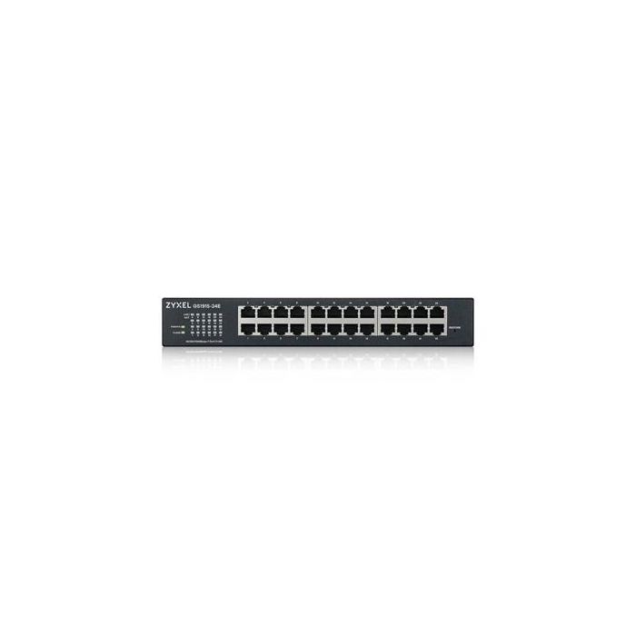 Zyxel GS1915-24E Switch Gestionado 24 Puertos Gigabit Ethernet, Sin Ventilador, Montaje en Rack, L2, 48 Gbit/s, GS1915-24E-EU0101F