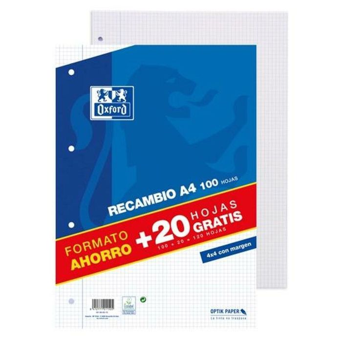 Bloc de Notas Oxford 90 g/m² (20 Unidades) 1