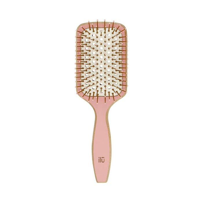 Ilū BAMBOOM Cepillo Paleta para Pelo de Bambú Antiestático con Masaje y Desenredo para Cabello Corto y Medio 1 unidad 0 Ilū BAMBOOM Cepillo Paleta para Pelo de Bambú Antiestático con Masaje y Desenredo para Cabello Corto y Medio 1 unidad 0