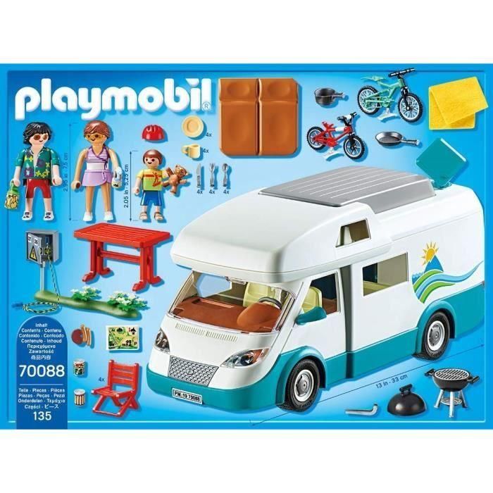 Playmobil Caravana de Verano Family Fun: Vehículo de Juguete de Plástico para Juego Imaginativo, ideal para niños a partir de 4 años 1