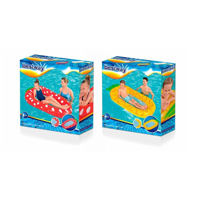 Bestway Colchoneta Hinchable Frutas con Red Color Surtido 178x103/186x112 cm +6 Años Playa y Piscina 43644 3 Bestway Colchoneta Hinchable Frutas con Red Color Surtido 178x103/186x112 cm +6 Años Playa y Piscina 43644 3