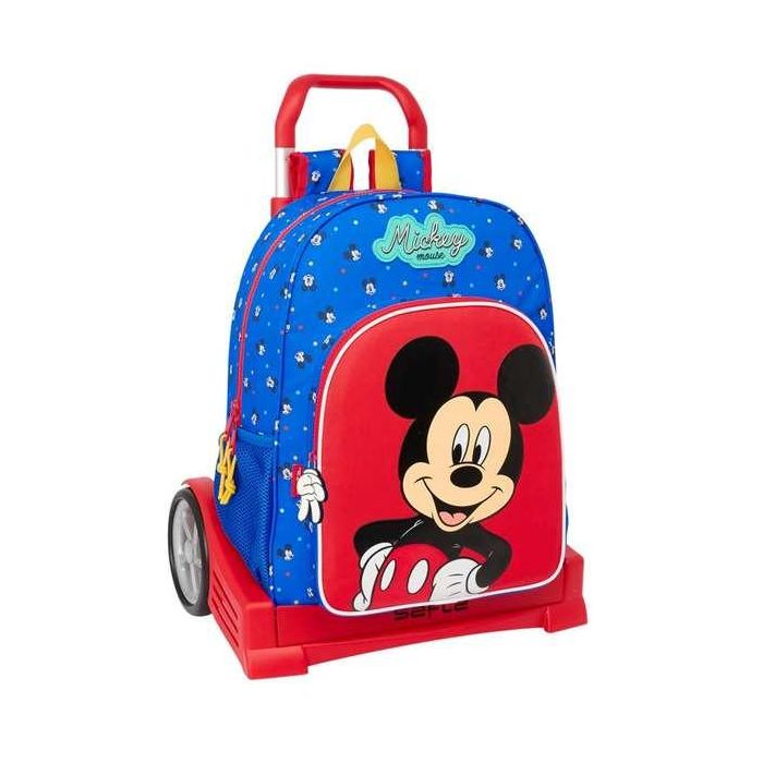 Mochila Escolar con Ruedas Mickey Mouse Clubhouse Good day Azul 33 x 42 x 14 cm 0 Mochila Escolar con Ruedas Mickey Mouse Clubhouse Good day Azul 33 x 42 x 14 cm 0