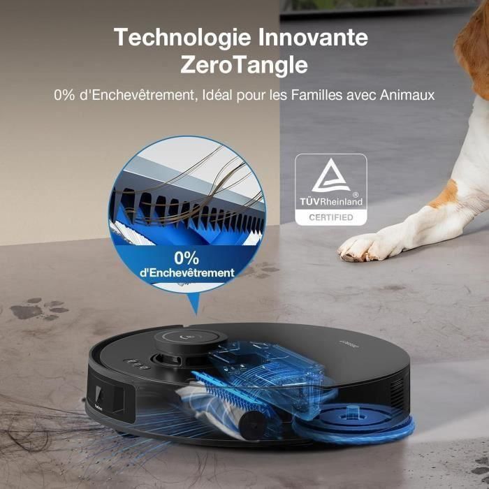 Aspiradora robot ECOVACS T30S Pro Omni con base - 11000 Pa - Cepillo ZeroTangle - Limpieza con fregona de agua caliente 5 Aspiradora robot ECOVACS T30S Pro Omni con base - 11000 Pa - Cepillo ZeroTangle - Limpieza con fregona de agua caliente 5