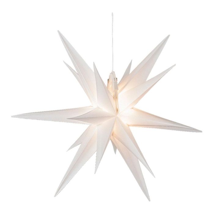 Estrella blanca iluminada ø40x40cm 6 leds 1