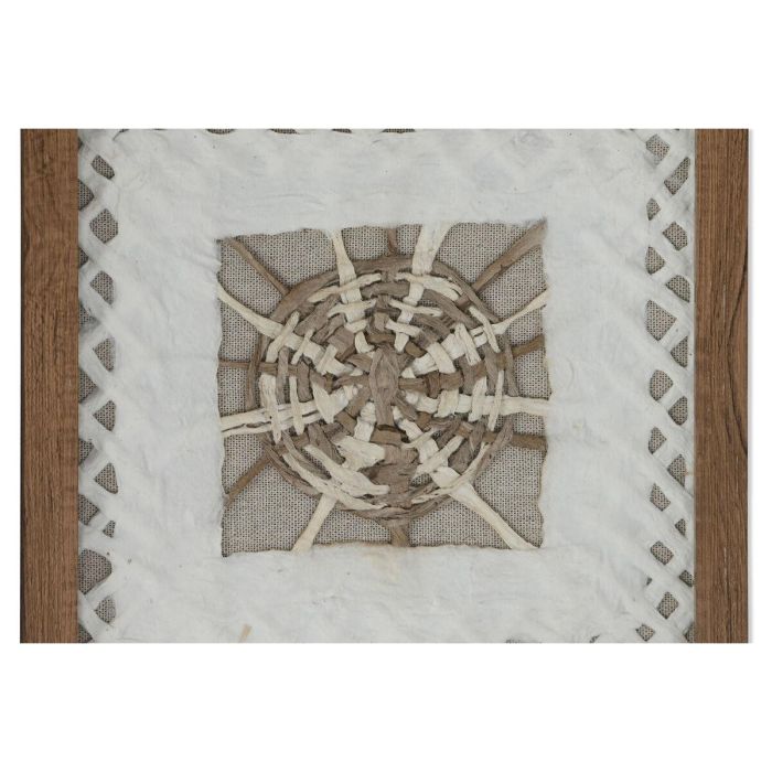 Cuadro Moderno DKD Home Decor Blanco Natural 2 x 22 x 22 cm Set de 4 2 Cuadro Moderno DKD Home Decor Blanco Natural 2 x 22 x 22 cm Set de 4 2