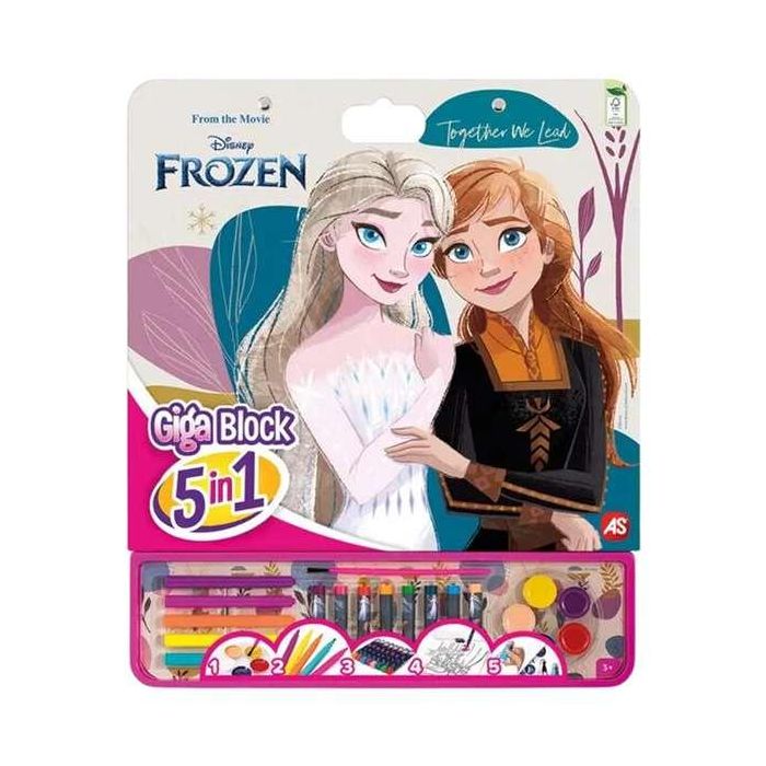 Libro de pegatinas para pintar giga block frozen 5 en 1 Libro de pegatinas para pintar giga block frozen 5 en 1