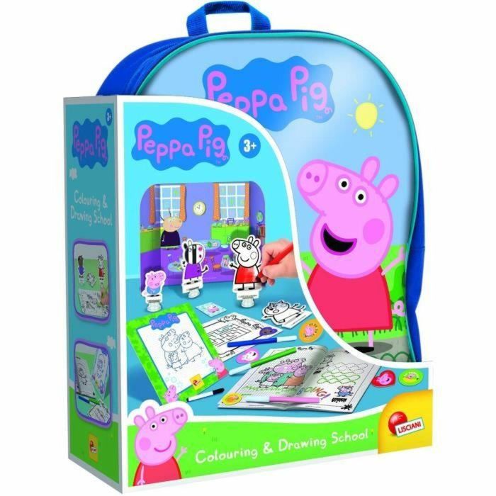 Mochila para colorear y escuela de dibujo - Peppa Pig - LISCIANI