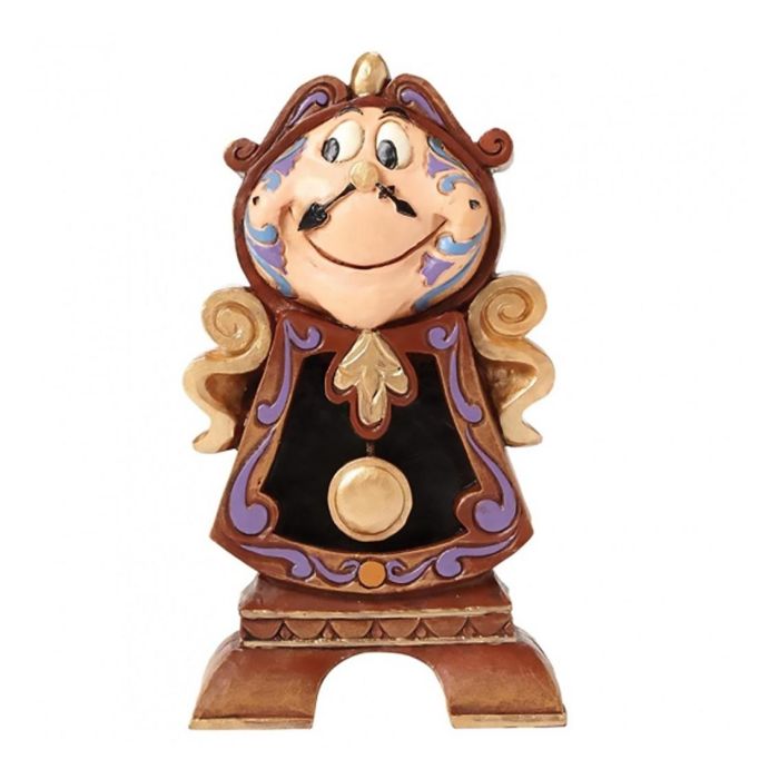 Enesco Figura Disney La Bella y la Bestia Din Don de Resina de Piedra, 12 cm, Hecho a Mano