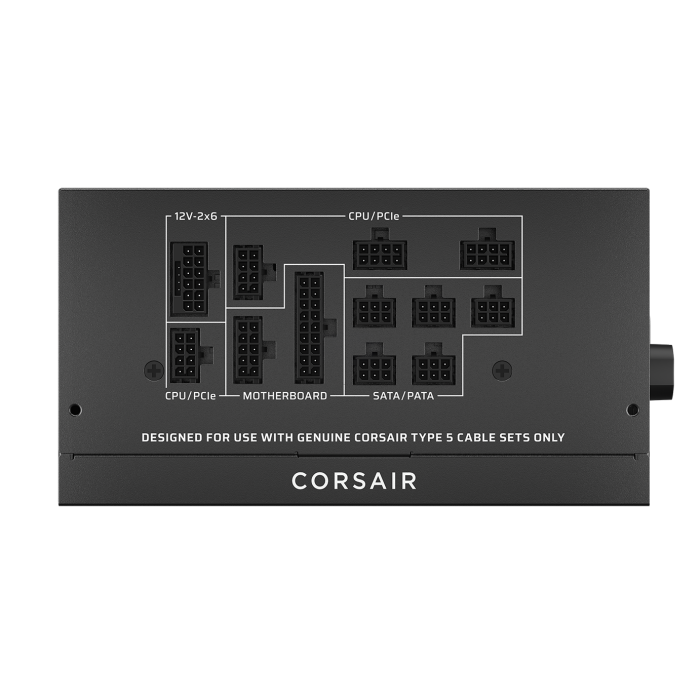 Fuente Aliment. Corsair Rm1000X Shift 80+ Gold Shifted Modular 1000 Watt Pcie 5.1 Atx 3.1 Cp-9020300-Eu 3