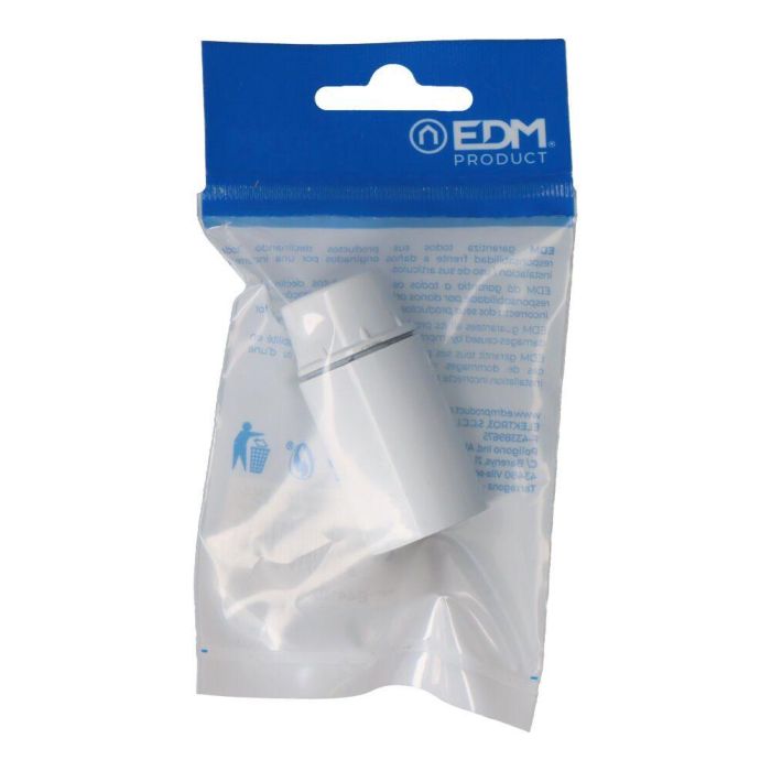 Edm Portalámparas Baquelita Reforzado E14 Blanco 4A 250V Uso Interior Salida Cable Frontal Edm Portalámparas Baquelita Reforzado E14 Blanco 4A 250V Uso Interior Salida Cable Frontal