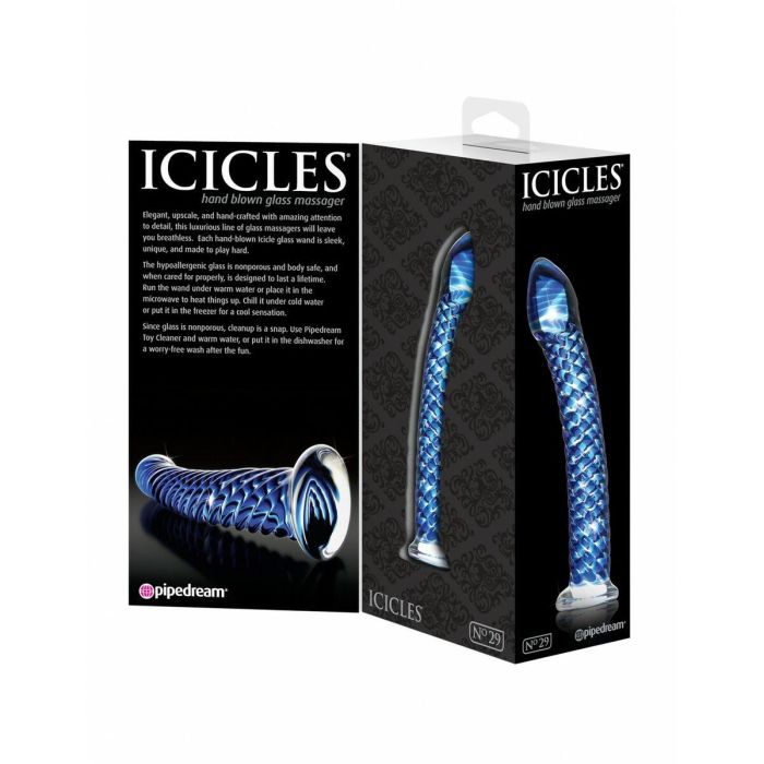 Dildo Pipedream Icicles Azul 1