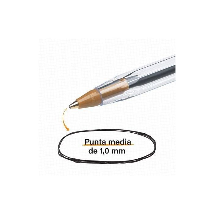 Caja de Bolígrafos de Tinta de Aceite Bic Cristal Original 516345/ 5 unidades/ Negros 2 Caja de Bolígrafos de Tinta de Aceite Bic Cristal Original 516345/ 5 unidades/ Negros 2