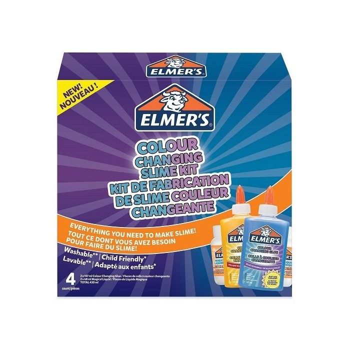 Elmer's KIT COLOR CHANGE SLIME 2109487 - Pegamento líquido, Azul y Amarillo, 147 ml 0 Elmer's KIT COLOR CHANGE SLIME 2109487 - Pegamento líquido, Azul y Amarillo, 147 ml 0