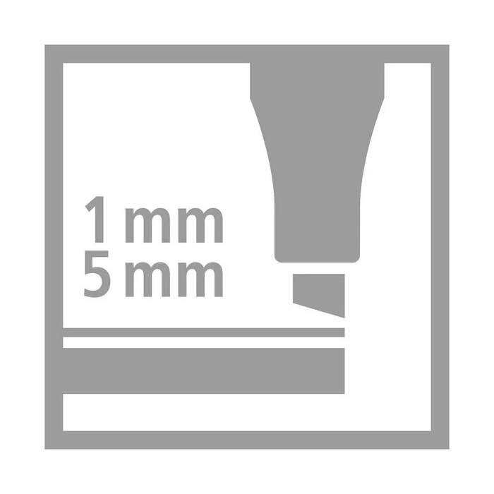 Stabilo 768/04-21 Estuche Arty con 4 colores - Rotulador Premium con punta biselada Pen 68 MAX 1