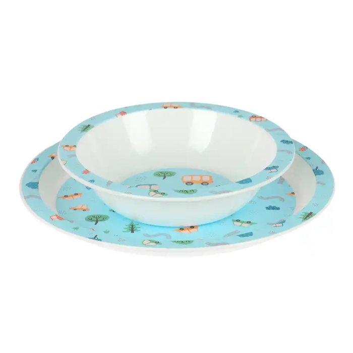 Set de vajilla infantil Safta Coches Poliéster 26 x 26 x 9 cm 7