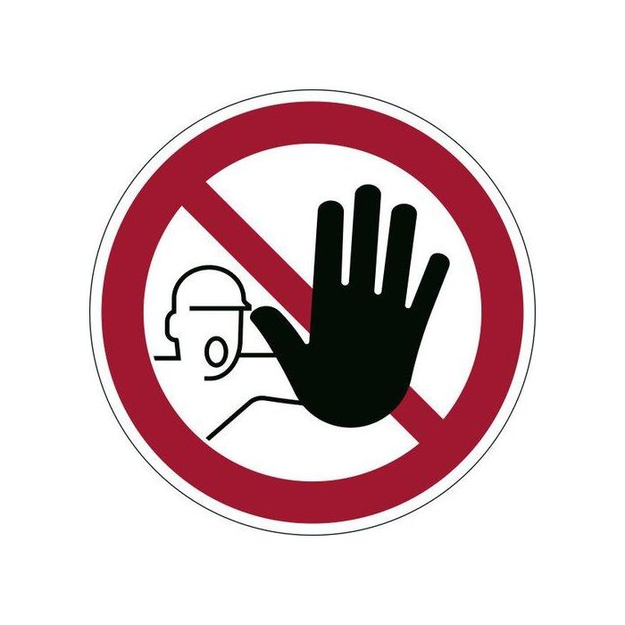 Marcaje Seguridad Durable Autoadhesivo Prohibida La Entrada