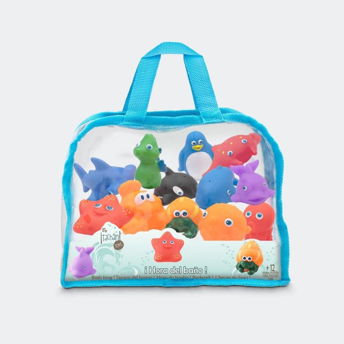 Tachan Figuras de Baño Animales Marinos Pack 12 Goma Resistente al Agua Duraderas con Bolsa Cremallera +3 Años 0 Tachan Figuras de Baño Animales Marinos Pack 12 Goma Resistente al Agua Duraderas con Bolsa Cremallera +3 Años 0
