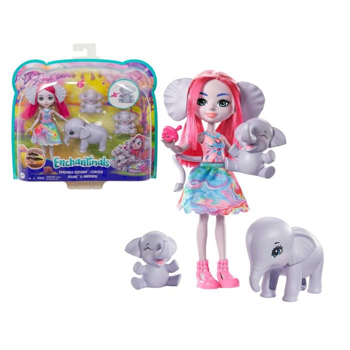 Muñeca Esmeralda Elephant Enchantimals 446Gtm30 Mattel 0 Muñeca Esmeralda Elephant Enchantimals 446Gtm30 Mattel 0