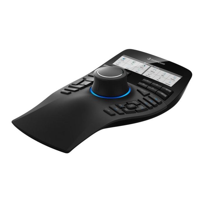 3Dconnexion SpaceMouse Enterprise Ratón 3D USB Tipo A Izquierda, 31 Botones Táctiles, Negro - 3DX-700056