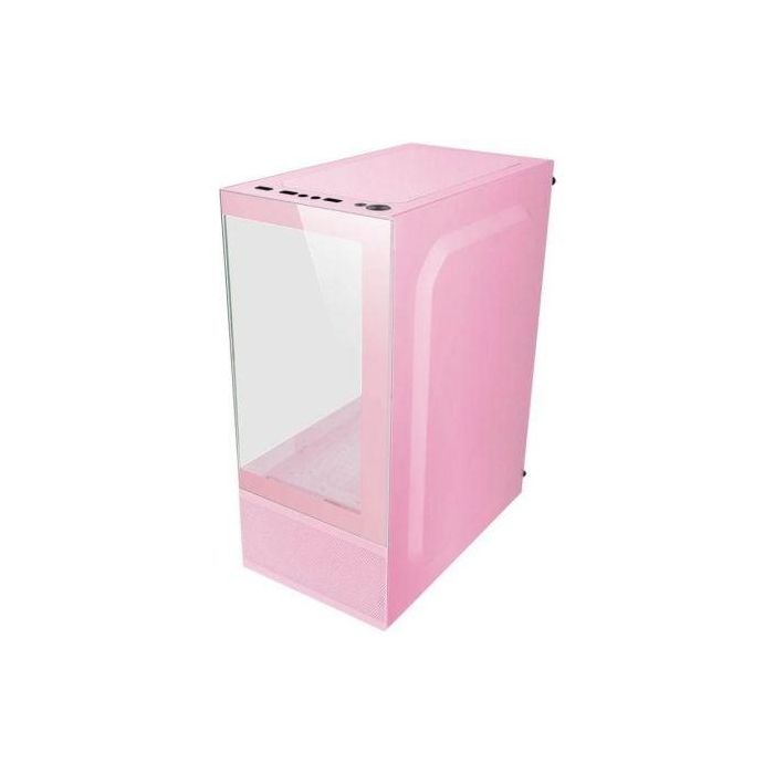 Mars Gaming MCSEP Caja Gaming Minitorre MC-SE Rosa con Módulo AirTech Mesh y Doble Cristal Templado para Placas Micro ATX/Mini-ITX 3